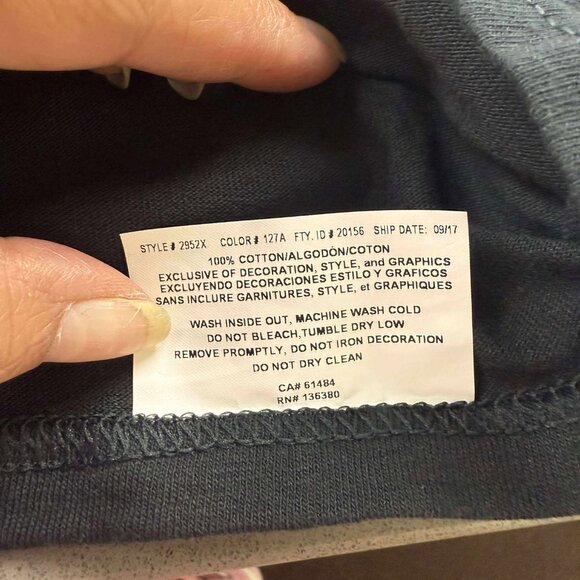 Men's T-shirt, California Republic, Size XL, Black - Picture 5 of 8